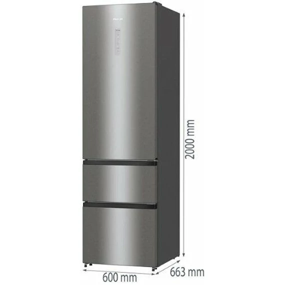 HISENSE RM469N4ACD alulfagyasztós hűtőszekrény * 200/60cm fiók fagyasztóval