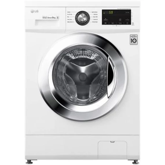 LG Elöltöltős mosógép 8kg/1400 Direct Drive