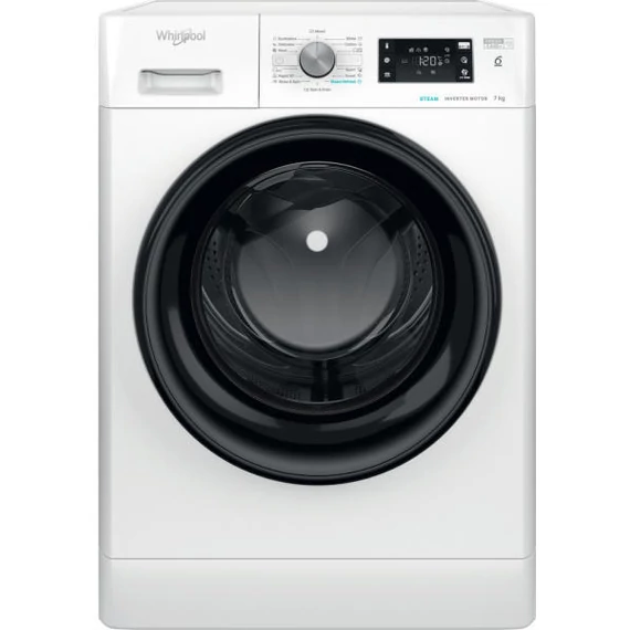 WHIRLPOOL Elöltöltős mosógép 7kg/1200 Inverter gőz