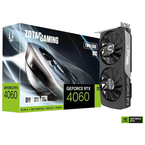 ZOTAC GeForce RTX 4060 Twin Edge OC 8GB GDDR6 videókártya