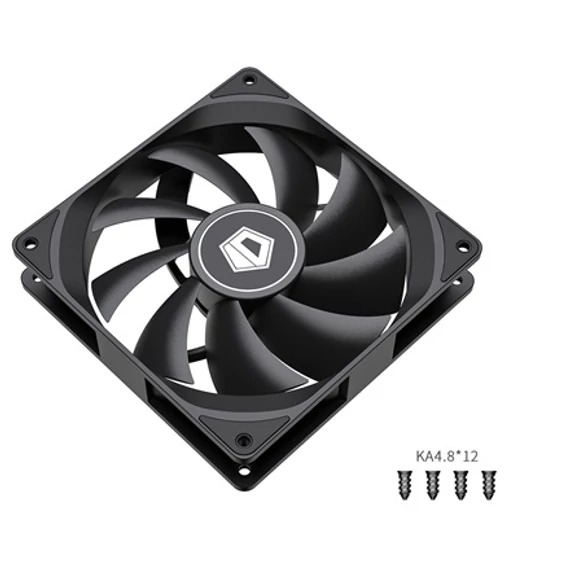 ID-COOLING XF-12025-SD-K 12cm 4pin rendszer ventilátor