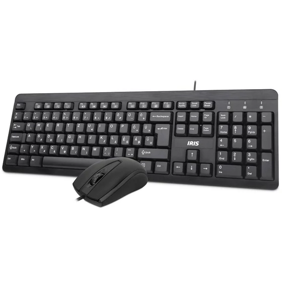 IRIS C-13 USB fekete billentyűzet + egér