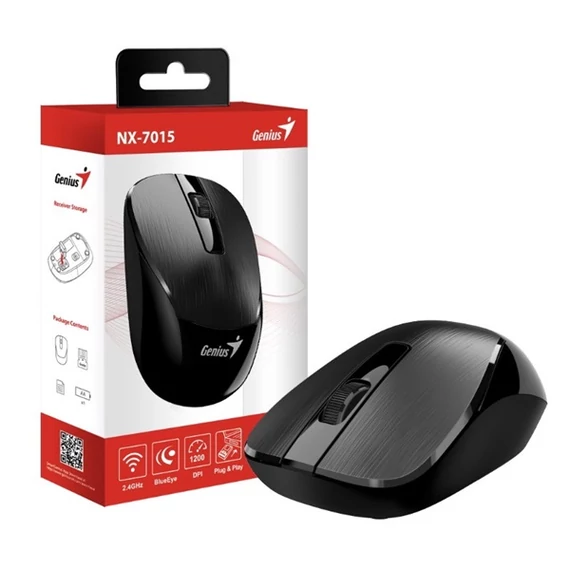 GENIUS NX-7015 fekete vezeték nélküli egér