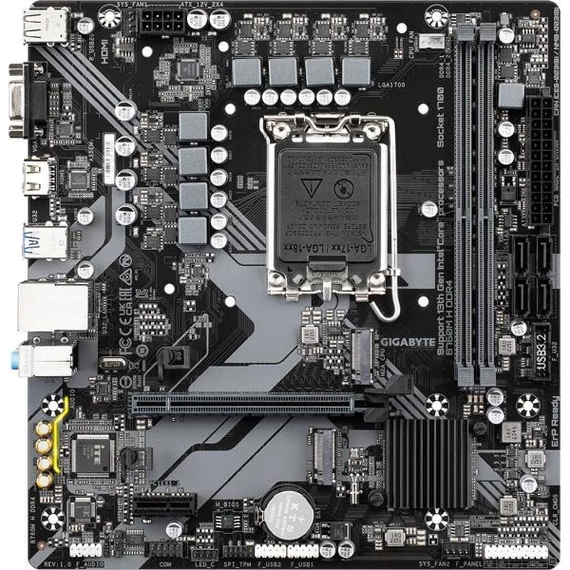 GIGABYTE B760M H DDR4 s1700 mATX alaplap