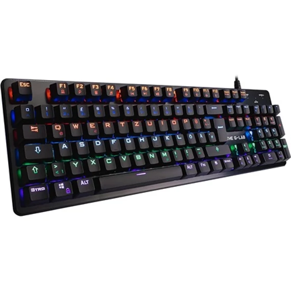 THE G-LAB Keyz Carbon Mechanikus RGB ENG Gamer billentyűzet