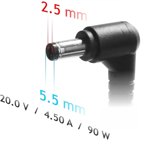 AKYGA AK-ND-71 20V/4,5A/90W 5,5x2,5mm Lenovo notebook hálózati töltő