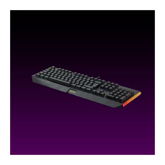 AVAX  FS01   billentyűzet  *   mechanikus vezetékes alumínium, outemu piros switch,