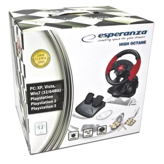 ESPERANZA PC/PS1/PS2/PS3 kormány és pedál szett