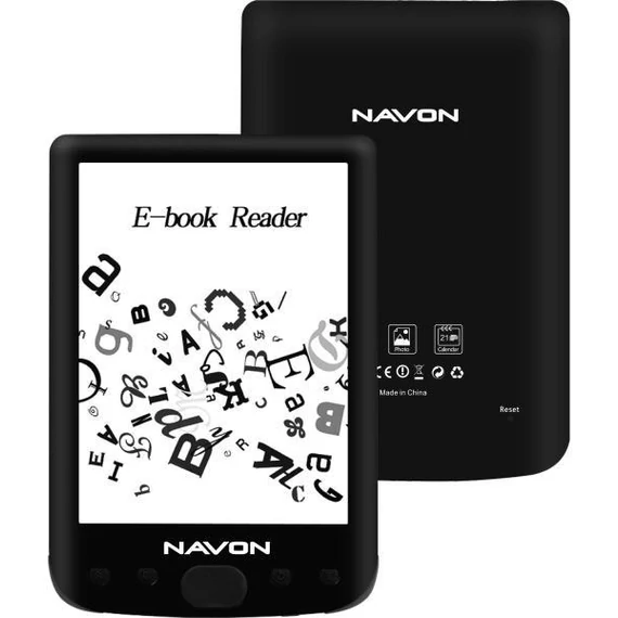NAVON E-book 6" hattervilagitas +tok