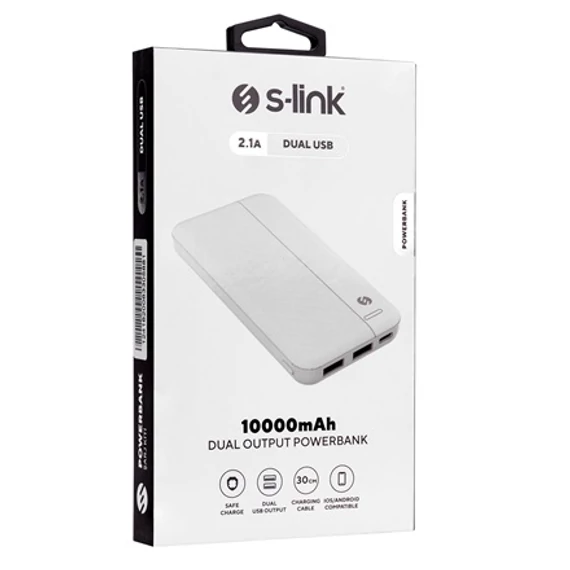 S-LINK IP-G10N 10000mAh fehér powerbank