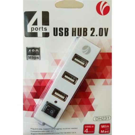 VCOM 4 portos USB2.0 HUB