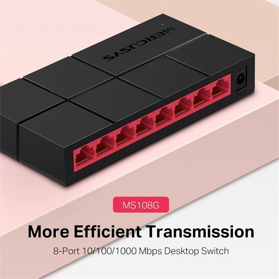 Mercusys MS108G 8 port 10/100/1000Mbps hál. Switch