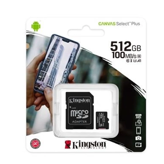 KINGSTON Canvac Select Plus 512GB memóriakártya