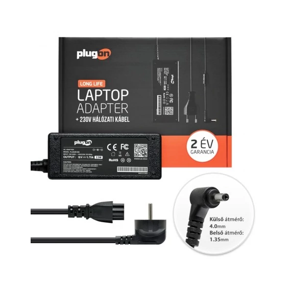 ASUS 19V 1.75A (33W) (4.0mm x 1.35mm)laptop hálózati töltő