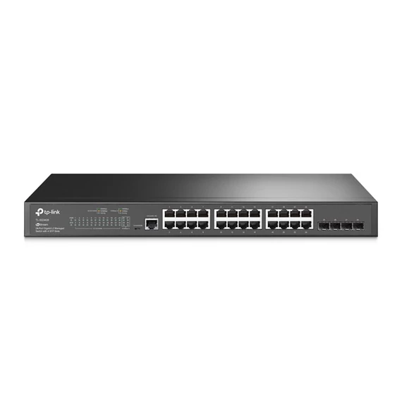 TP-LINK TL-SG3428 24xGbe L2+ menedzselhető Switch