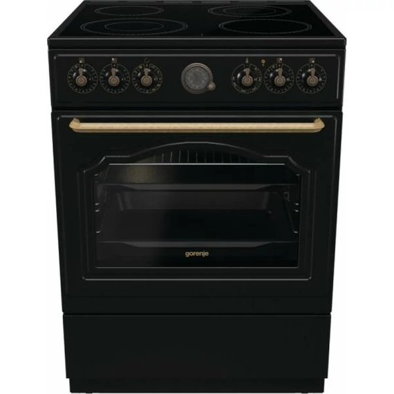 GORENJE GECS6B71CLB Retró villanytűzhely * 60cm