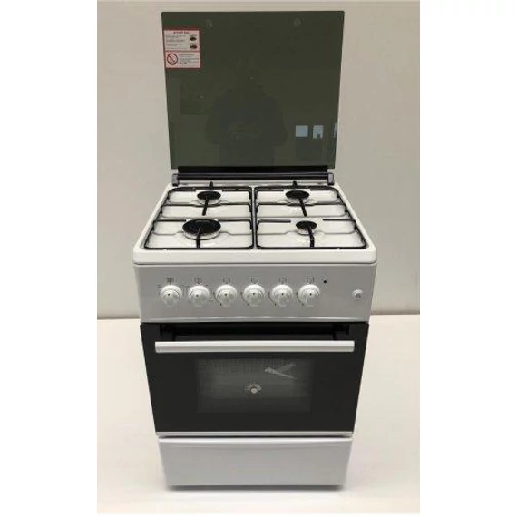 TOTALCOOK Kombinált tűzhely 60 cm fehér