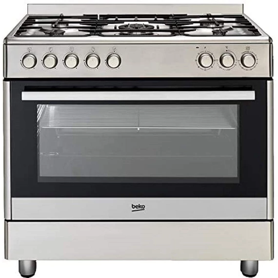 BEKO kombinált tűzhely 90cm  INOX