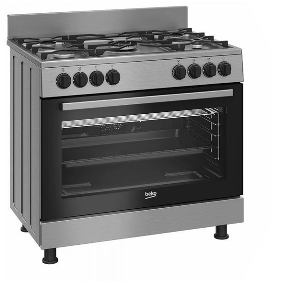 BEKO kombinált tűzhely 90cm INOX