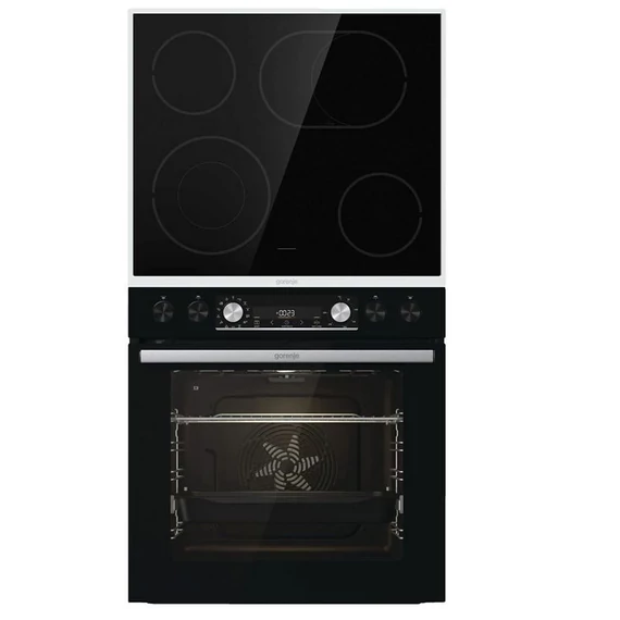 GORENJE Gorenje BC737E28BG + ECD643X Black Set III beépíthető kerámia sütőszett