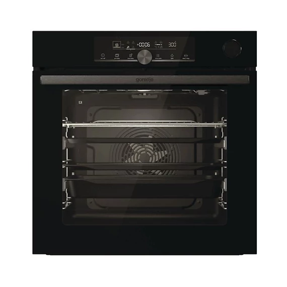 GORENJE BSA6747A04BG gőzfunkciós beépíthető sütő 77L, fekete