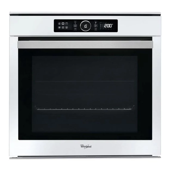 WHIRPOOL AKZM 8480 WH Pirolitikus öntisztítású beépíthető sütő, Fehér