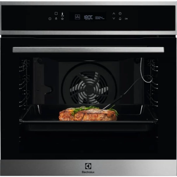 ELECTROLUX EOE7P31X SenseCook beépíthető sütő 72L,pirolitikus, FEKETE-INOX
