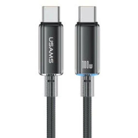 USAMS SJ660 USB Type-C / Type-C 2m PD100W 1.2m töltő és adatkábel