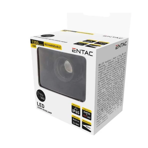 ENTAC EHL-ZH-10W-R fókuszálható akkus fejlámpa