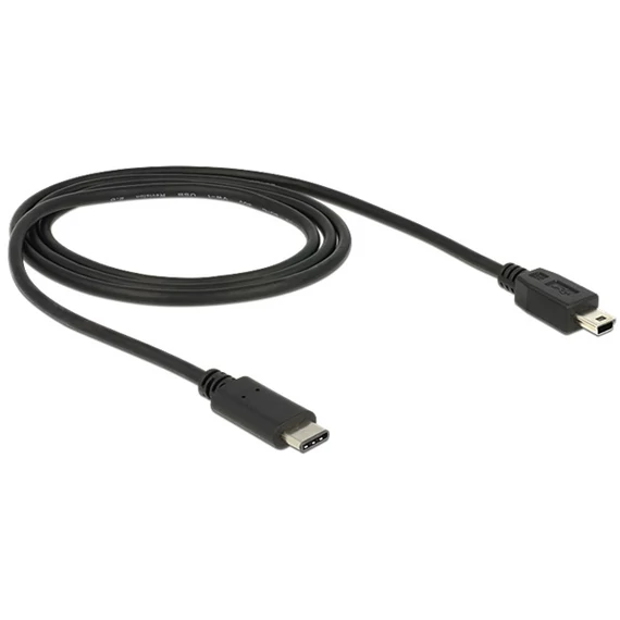 DELOCK USB Type-C 2.0 apa - USB 2.0 mini-B 1m kábel