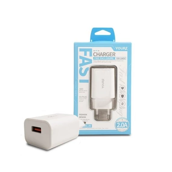 YOURZ Z6 2A 1xUSB hálózati töltő