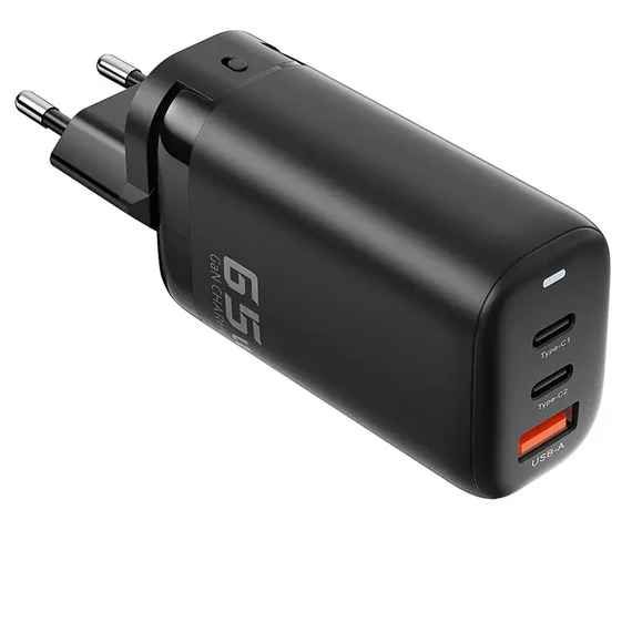 HCT SDC65 utazó hálózati töltő • 65W UK EU US AU