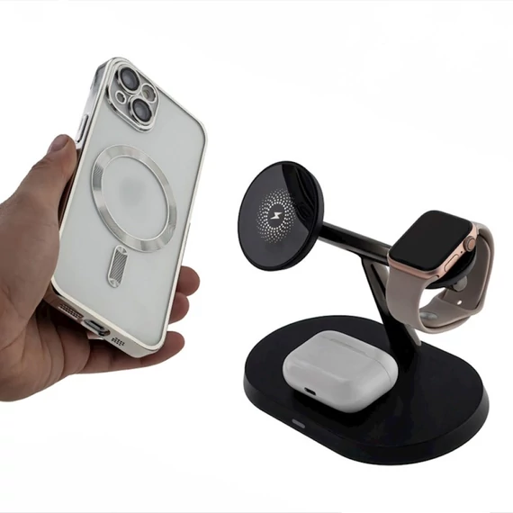 MAXLIFE MXWC-03 3in1 vezeték nélküli töltő 15W