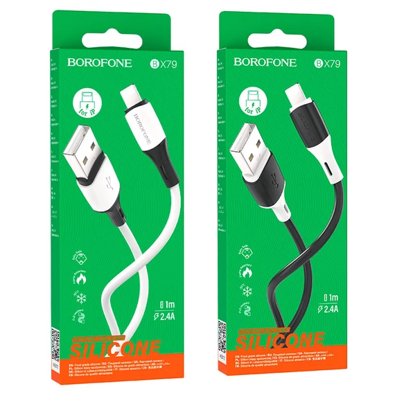 BOROFONE BX79 2.4A 1méter Lightning kábel