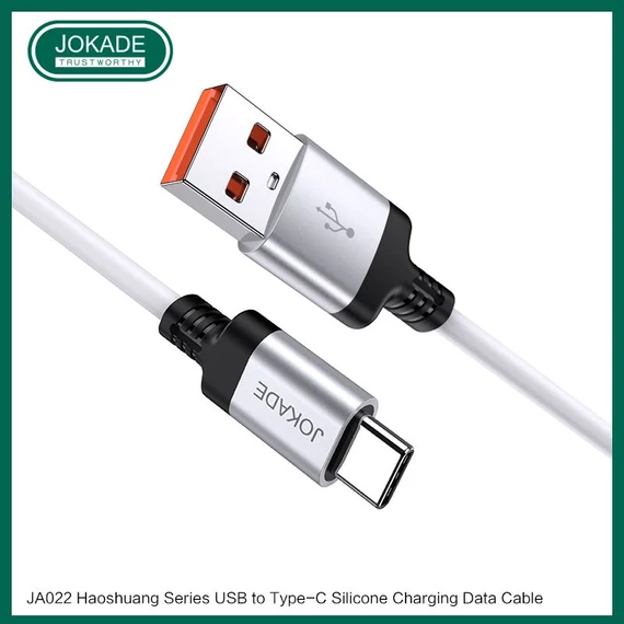 JOKADE JA022 USB/Type-C 5A 1m szilikon töltő/adatkábel