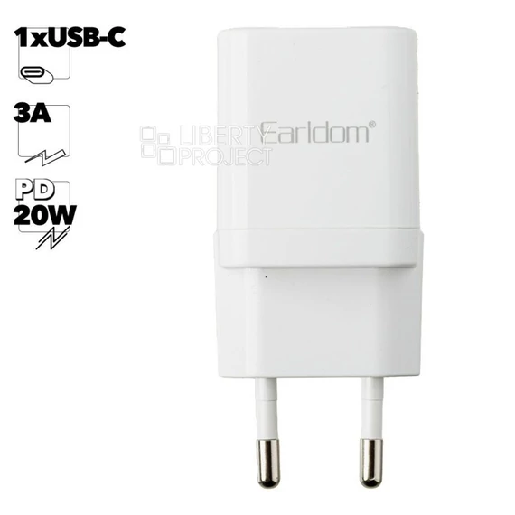 EARLDOM ES-EU30 PD20W USB Type-C hálózati töltő