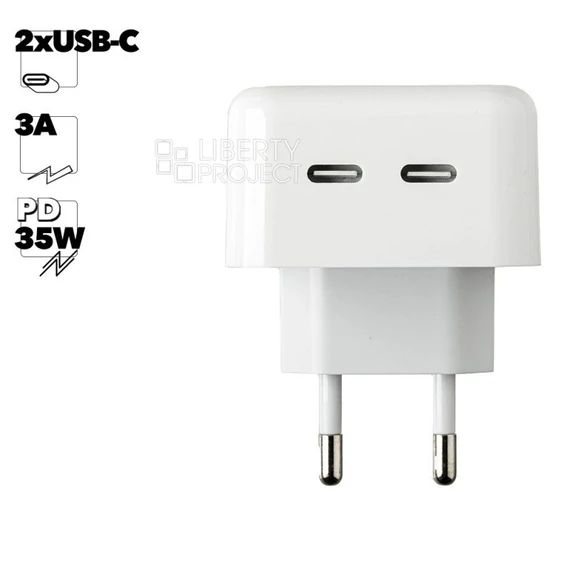 EARLDOM ES-EU31 35W dupla Type-C hálózati töltő