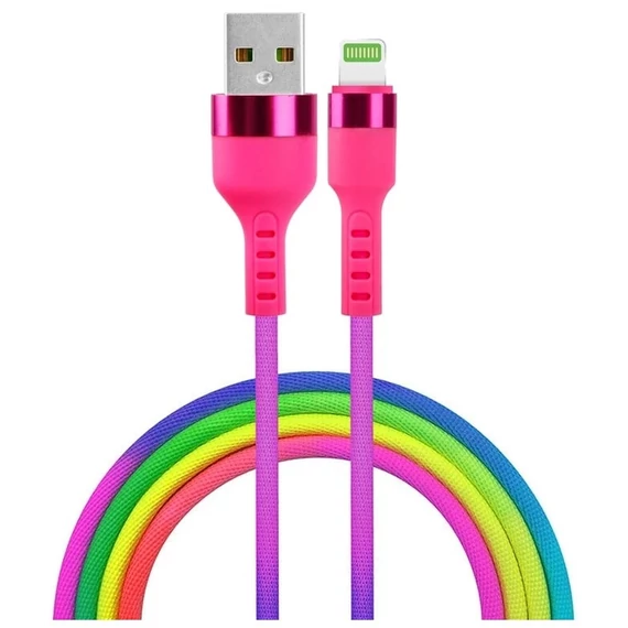 SETTY STTYUSBL21A kábel USB » 1.2m szivárvány