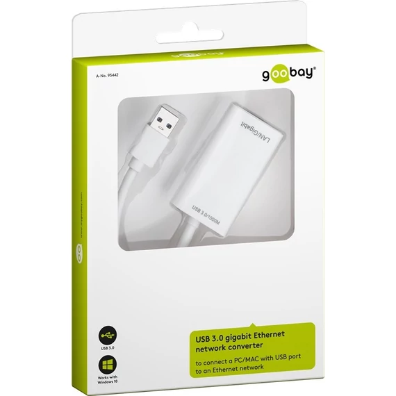 GOOBAY 95442 USB3.0 - Gigabit Ethernet hálózati adapter