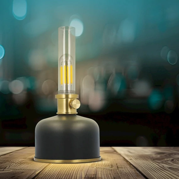 ELEN 02355 RETRO LED petróleum lámpa » 2W szabályozható fényerő (fekete)