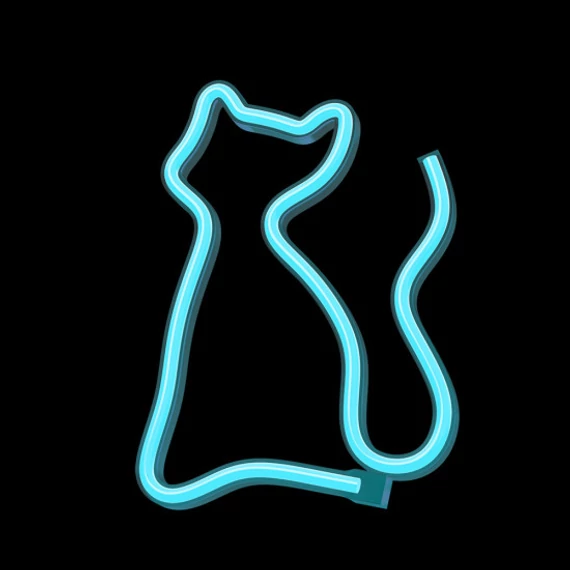 FOREVER LIGHT NNE24 neon karácsonyi macska LED világítás