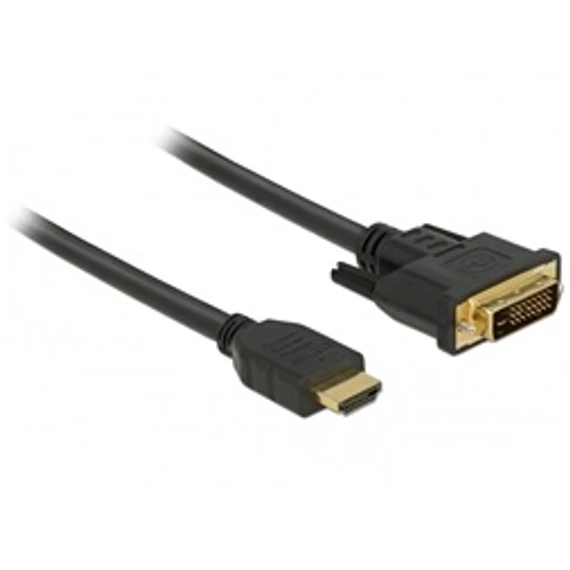 DELOCK  85654 HDMI - DVI 24+1 kétirányú kábel   2m