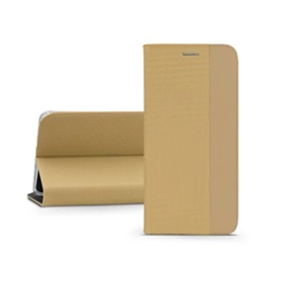 HAFFNER PT-6656  oldalra nyíló tok *Xiaomi Redmi Note 12 Pro arany bőr