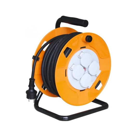 HOME   HJR 10-40/1,0  kábeldob *   40 m, fém talp, IP44  max. 2300 W,