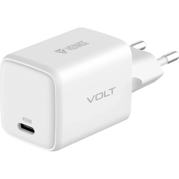 YENKEE YAC G45 Volt GaN USB Type-C hálózati töltő - Fehér (45W)