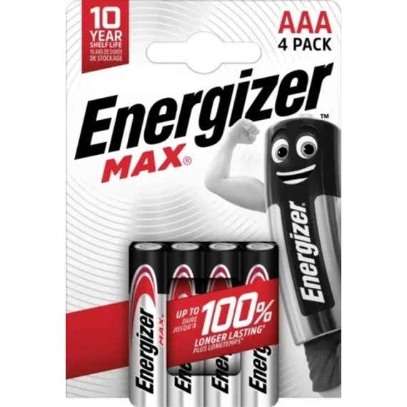 ENERGIZER EMAAA  max alkálimikro elem AAA B4  4db/csomag