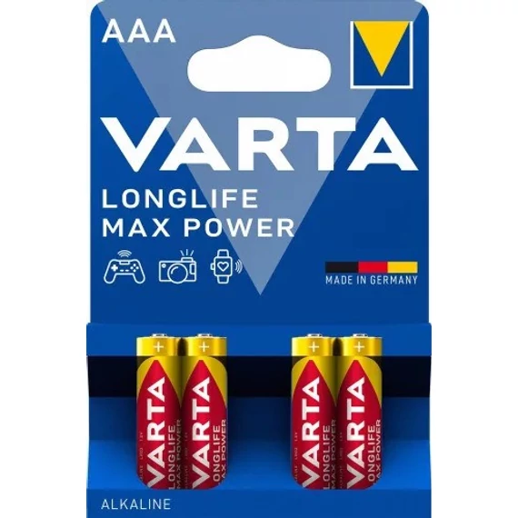 VARTA 4703101404  Longlife Max Power Micro  alkáli elem AAA B4