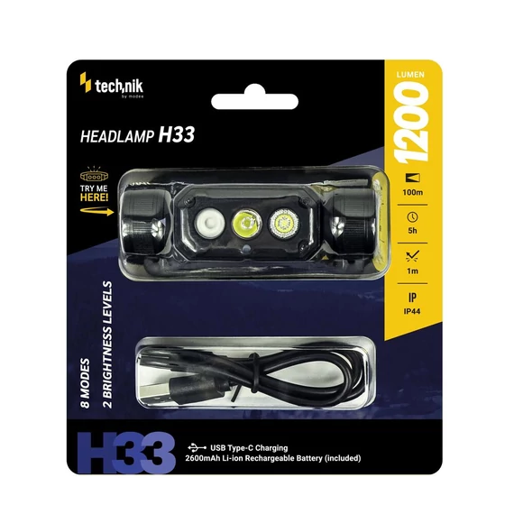 TECHNIK   MT-H33  fejlámpa * led