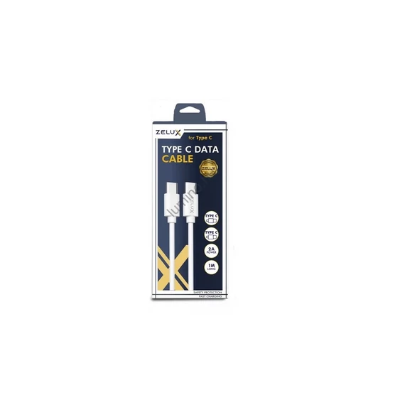 ZELUX  ZXC01 töltő és adatkábel  * 100cm typeC-C fehér