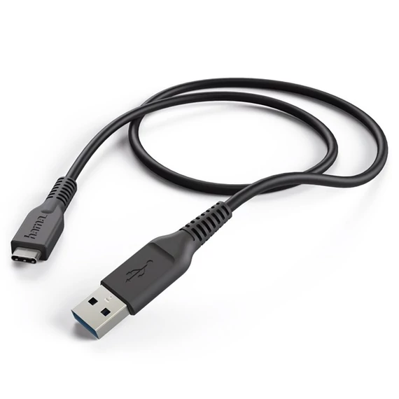 HAMA 201594  adatkábel * FIC E3 USB 3.1 gen 1, Type-C/USB A, 1m, fekete
